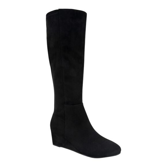 Style & Co Women's Jaylaa Wedge Heel Boots Black Size 8 1/2